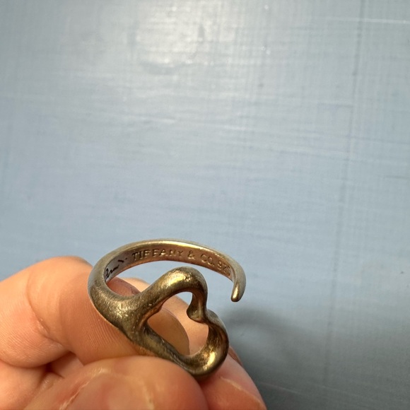 Tiffany and co Elsa peretti collection open heart vintage ring, size 6 - Picture 3 of 3